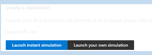 Launch Simulation option